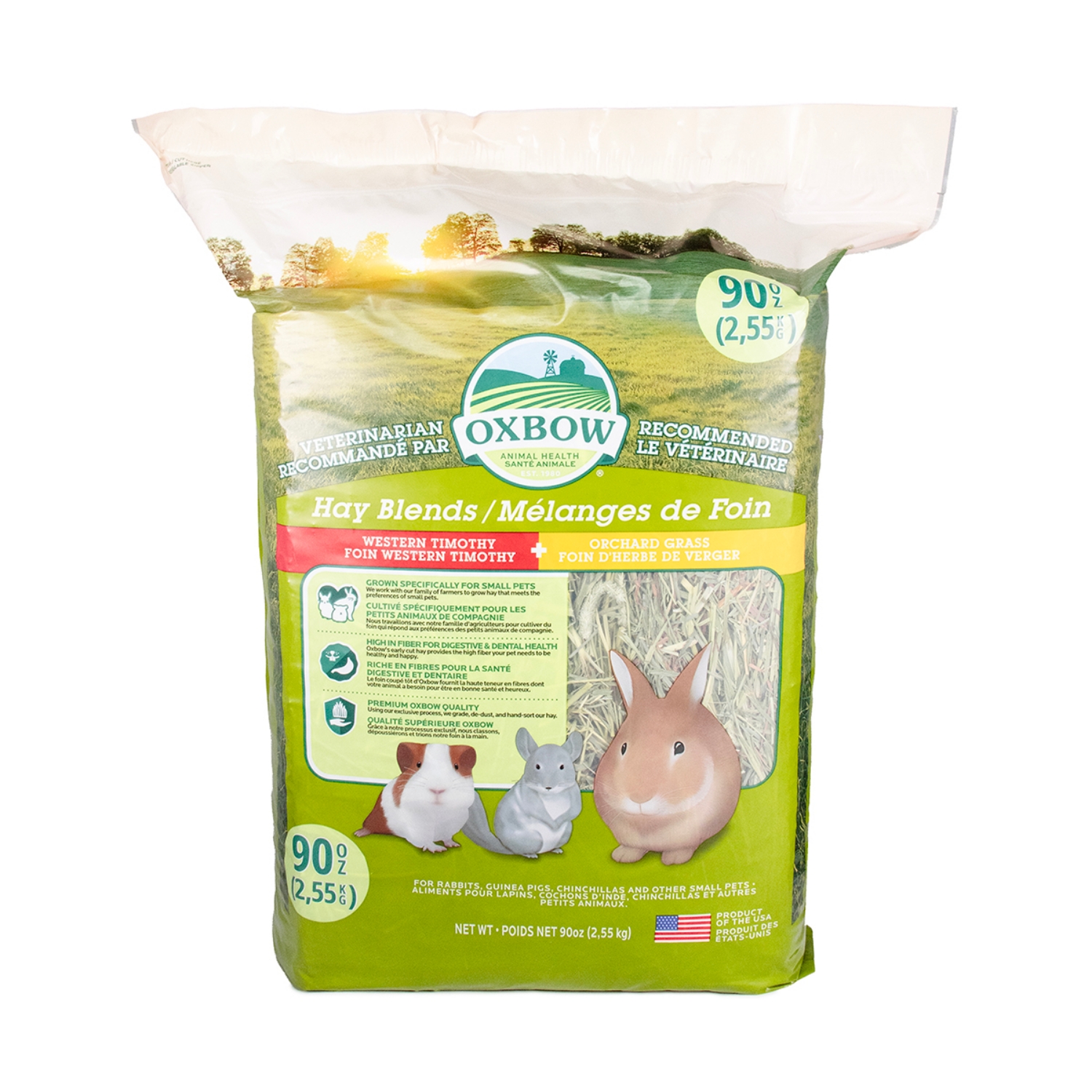 Picture of OXBOW HAY BLENDS WESTERN TIMOTHY+ ORCHARD GRASS- 90oz/2.55kg