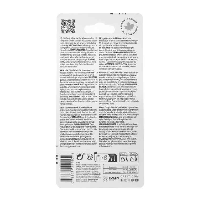 Picture of TOY CAT CATIT PLAY BALL Catnip & Silvervine - 2/pk