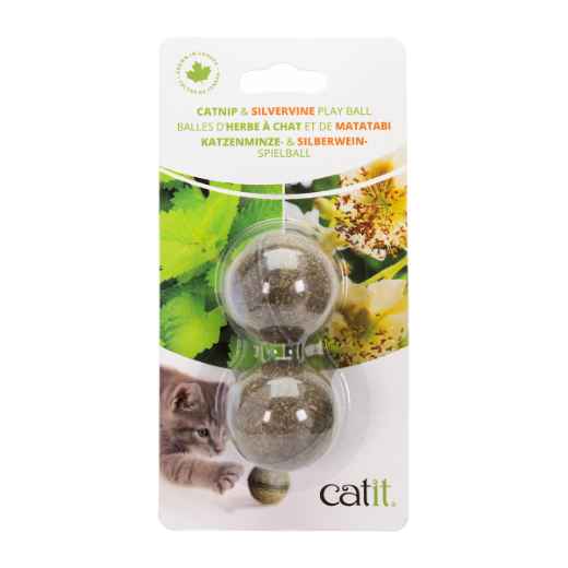 Picture of TOY CAT CATIT PLAY BALL Catnip & Silvervine - 2/pk