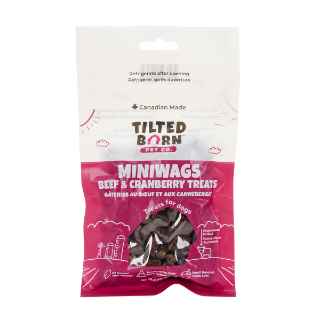 Picture of TREAT CANINE TILTED BARN Beef and Cranberry Miniwags - 100g