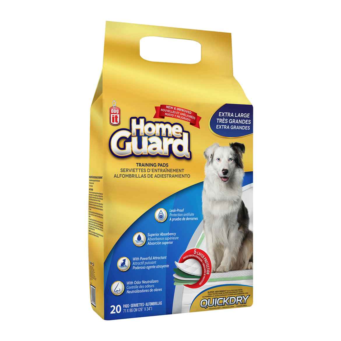 Picture of TRAINING PADS DOGIT HOME GUARD XLARGE (28in x 34in) - 20/pk