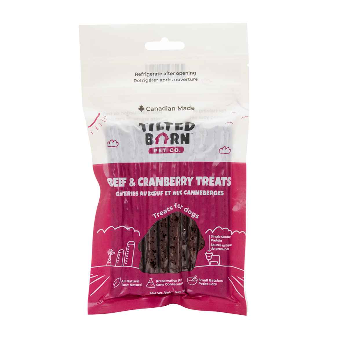 Picture of TREAT CANINE TILTED BARN Beef and Cranberry - 100g