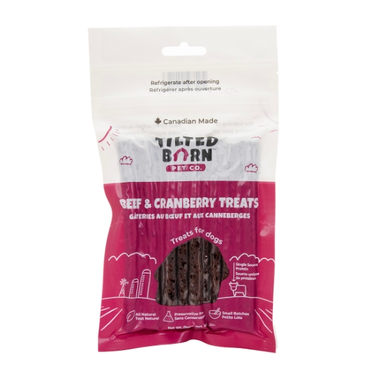 Picture of TREAT CANINE TILTED BARN Beef and Cranberry - 100g