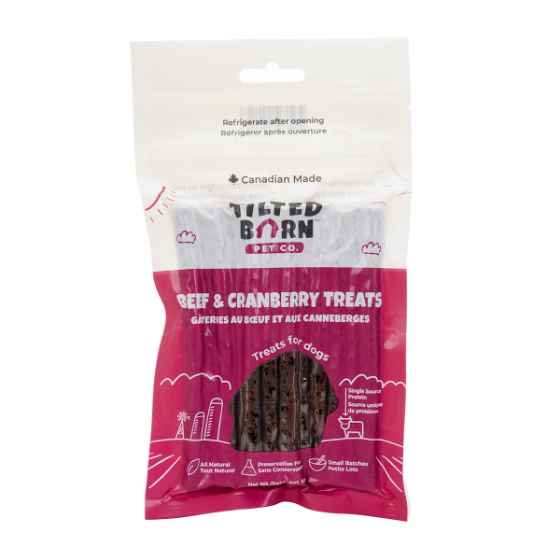 Picture of TREAT CANINE TILTED BARN Beef and Cranberry - 100g