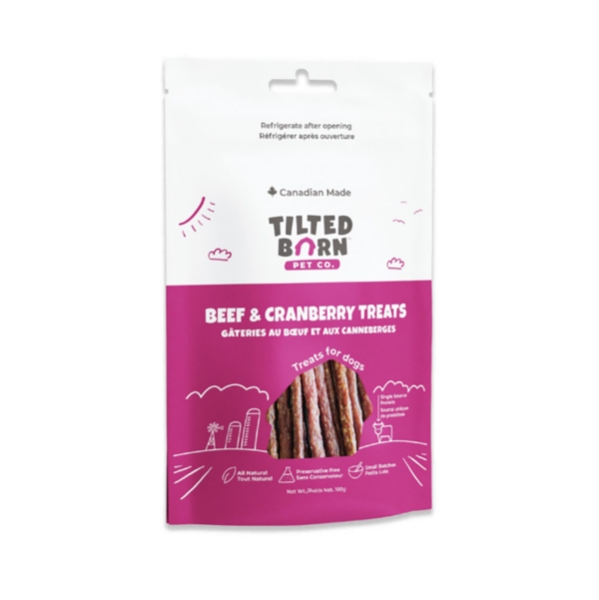 Picture of TREAT CANINE TILTED BARN Beef and Cranberry - 100g