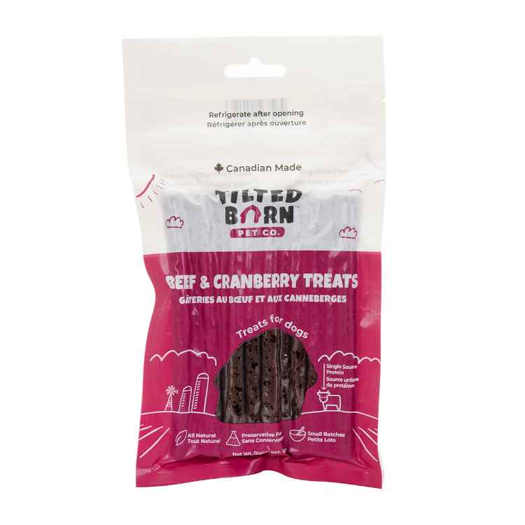 Picture of TREAT CANINE TILTED BARN Beef and Cranberry - 100g