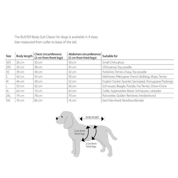 Picture of BUSTER CANINE BODY SUIT CLASSIC X Large - 63cm body length
