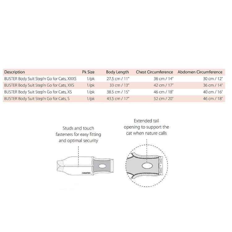 Picture of BUSTER FELINE BODY SUIT Step'n Go (273946)- XXX Small