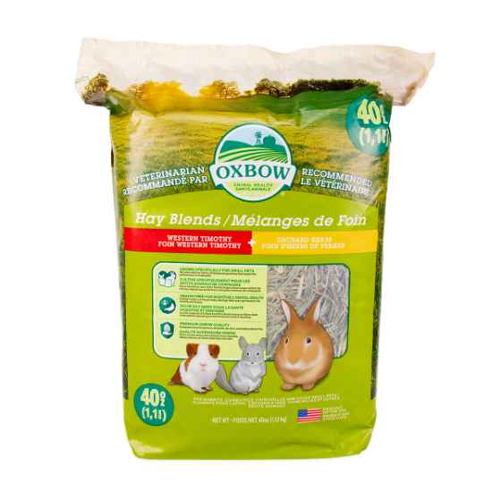 Picture of OXBOW HAY BLENDS WESTERN TIMOTHY+ ORCHARD GRASS - 1.13kg/40oz