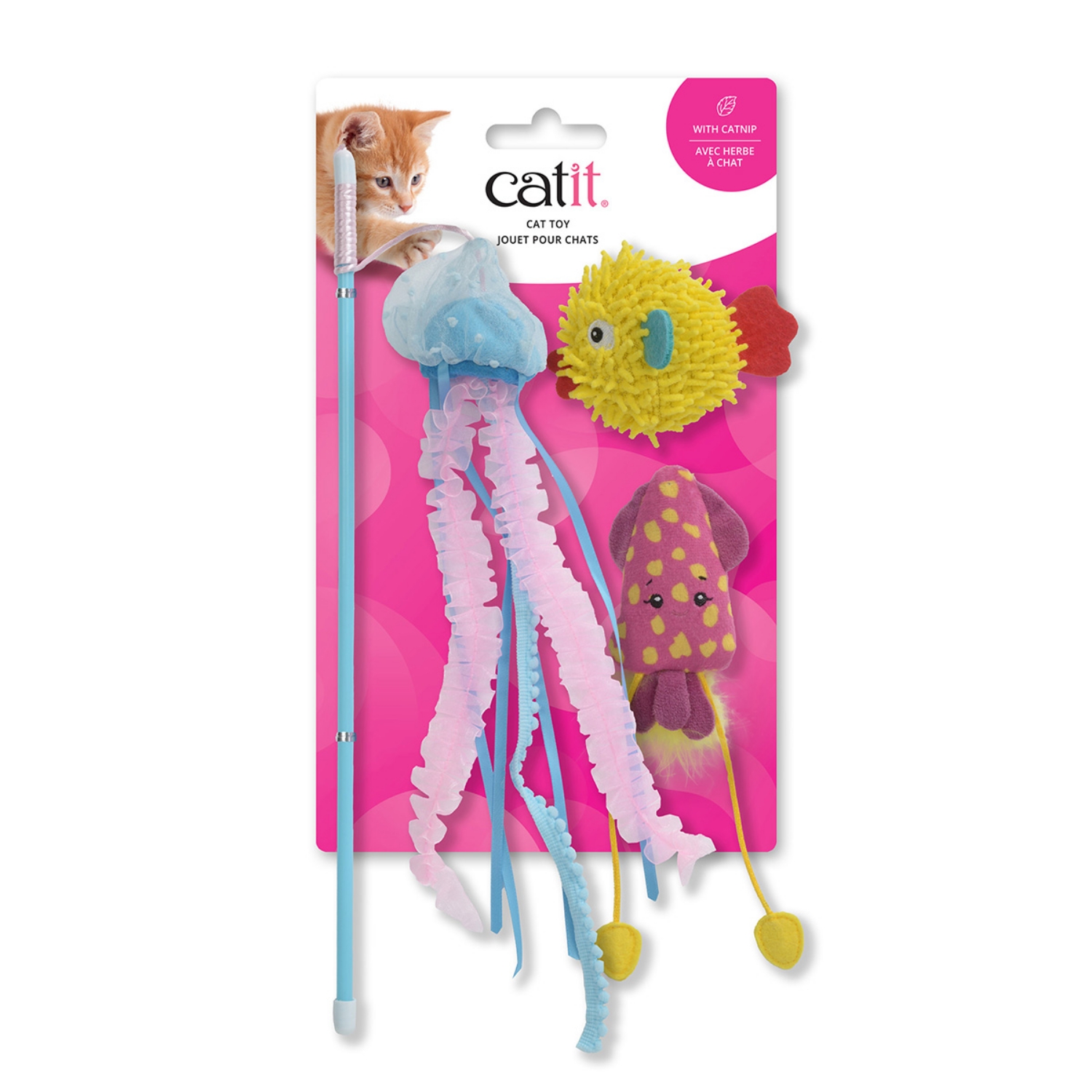 Picture of TOY FELINE CATIT TEASER SEA ANIMAL SET - 3/pk