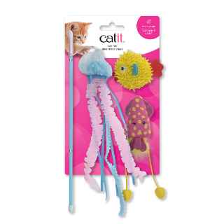 Picture of TOY FELINE CATIT TEASER SEA ANIMAL SET - 3/pk