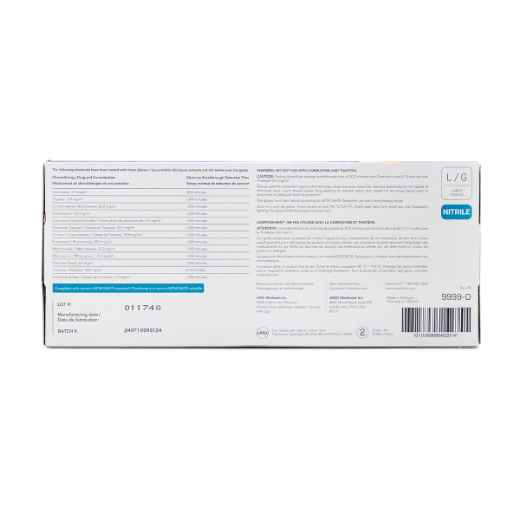 Picture of GLOVES EXAM NITRILE ASSURETOUCH EXCUFF BLUE LARGE - 100s