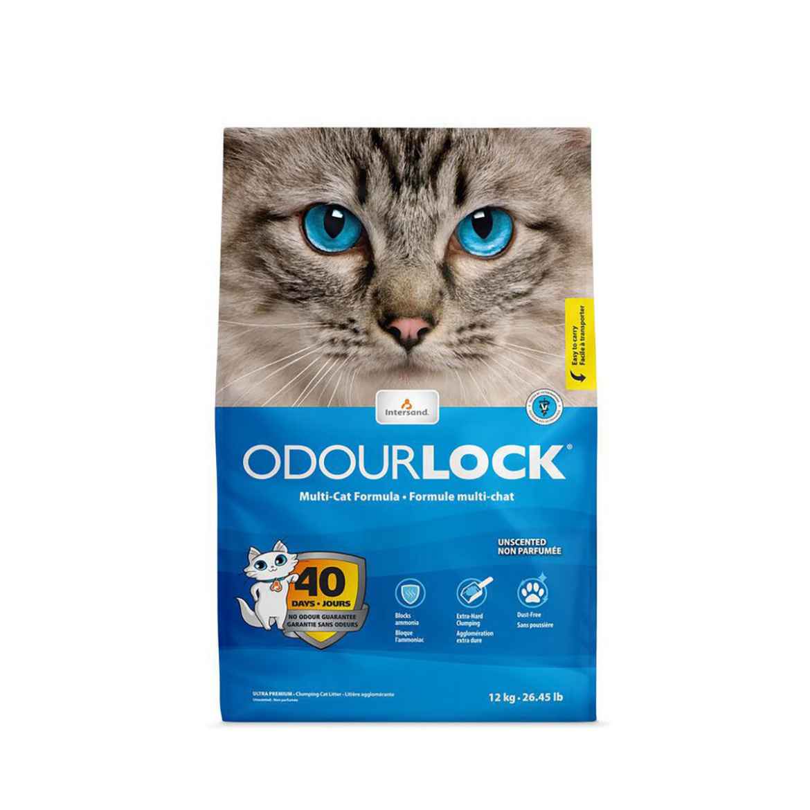 Picture of CAT LITTER ODOURLOCK MULTICAT CLUMPING UNSCENTED - 12kg
