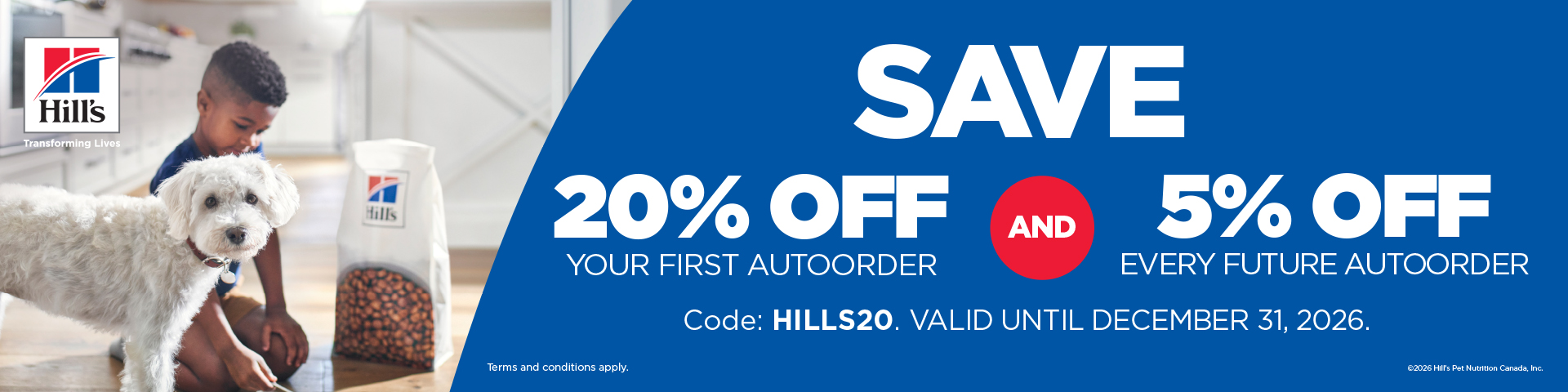 Picture for category HILLS: Save 20% on your First Recurring AutoShip Order on Hill's Prescription Diets