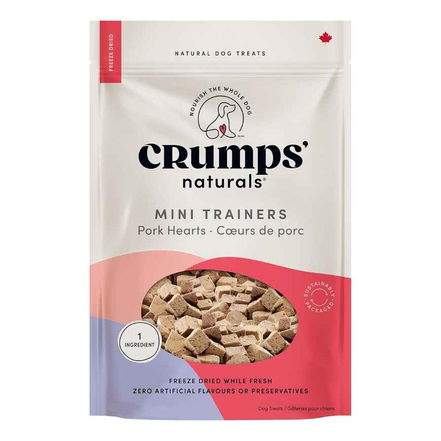 Picture of CRUMPS NATURALS DOG MINI TRAINERS FREEZE DRIED PORK HEARTS - 55g