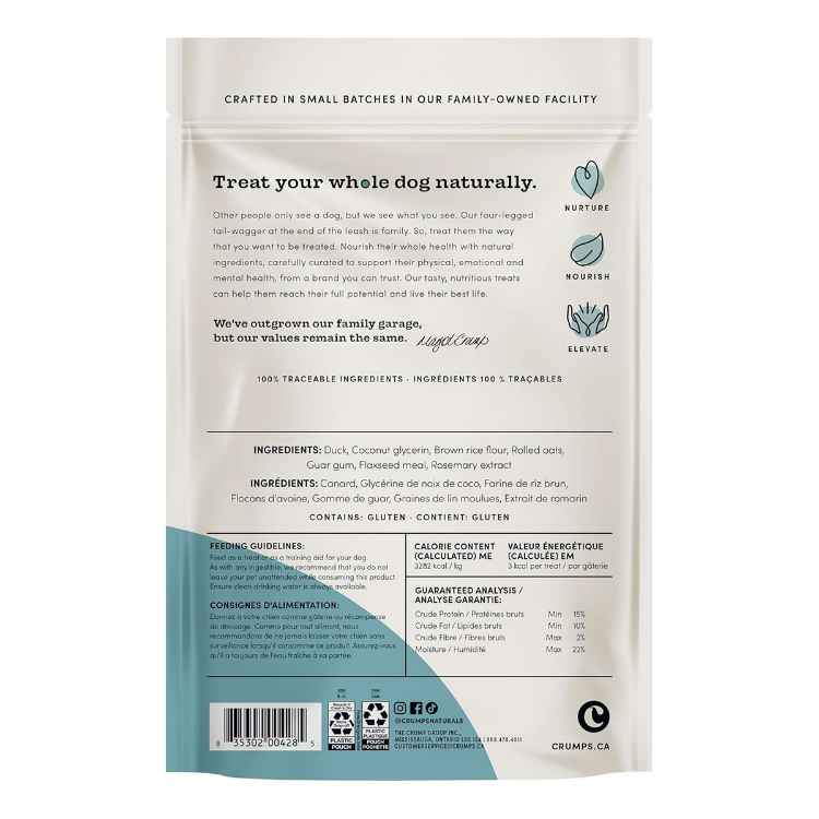 Picture of CRUMPS NATURALS DOG MINI TRAINERS SEMI MOIST DUCK - 10.6oz / 300g