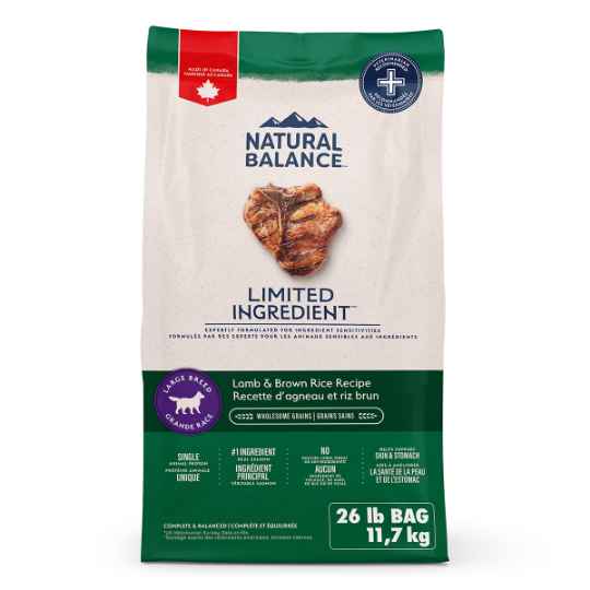 Picture of CANINE NATURAL BALANCE Large Breed LID Lamb & Brown Rice -11.8kg/26lbs