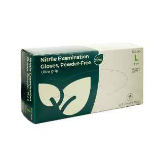 Picture of GLOVES EXAM NITRILE- POWDER FREE Pink LARGE - 100s