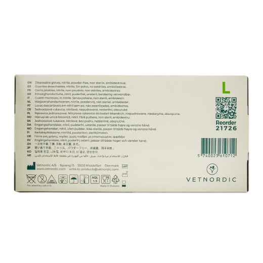 Picture of GLOVES EXAM NITRILE- POWDER FREE Pink LARGE - 100s
