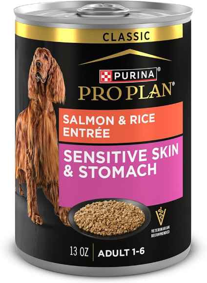 Picture of CANINE PRO PLAN SENSITIVE SKIN & STOMACH SALMON & RICE - 12 x 368gm cans
