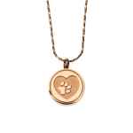 Picture of CREMATION JEWELRY PAWS on YOUR HEART PENDANT - Rose Gold