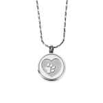 Picture of CREMATION JEWELRY PAWS on YOUR HEART PENDANT - Silver
