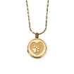 Picture of CREMATION JEWELRY PAWS on YOUR HEART PENDANT - Yellow Gold