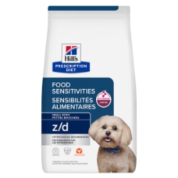 Picture of Hills Prescription Diet Z/D Food Sensitivities Skin/Food Sensitivities Small Bites Dry Dog Food- 7lb/3.17kg