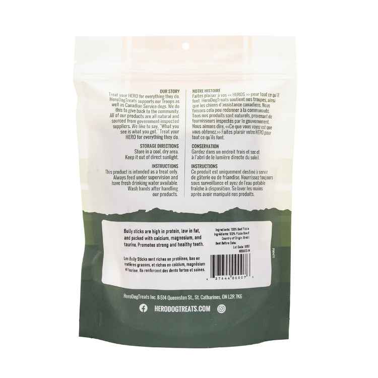 Picture of TREAT CANINE HERO Bully Stick 6inch - 12/pk