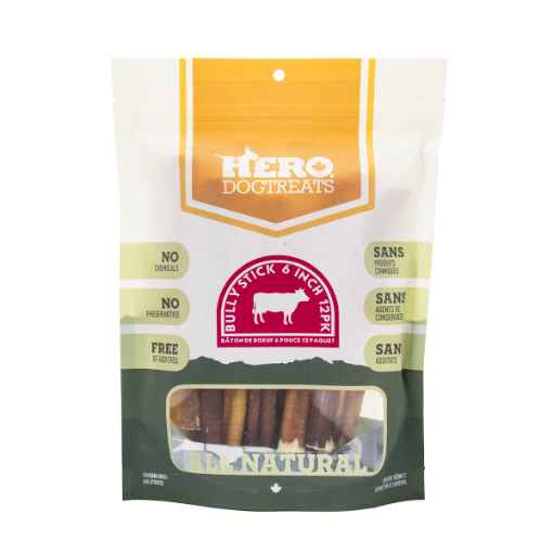 Picture of TREAT CANINE HERO Bully Stick 6inch - 12/pk