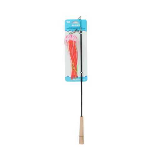 Picture of TOY CAT SILVER PAW JELLYFISH WAND with JELLYFISH