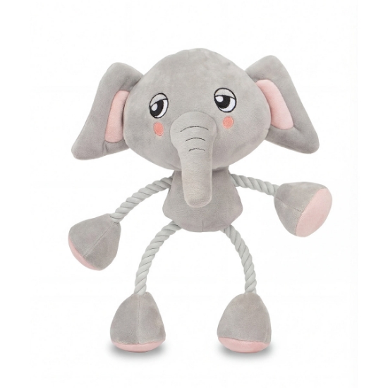 Picture of TOY DOG SILVER PAW ROPEZ JUNGLE FRIENDS - Elephant
