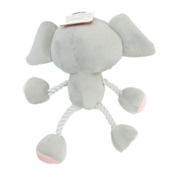 Picture of TOY CANINE SILVER PAW ROPEZ JUNGLE FRIENDS - Elephant