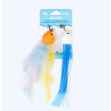 Picture of TOY CAT SILVER PAW SILLIEZ FEATHER FISH REFILL - 2/pk