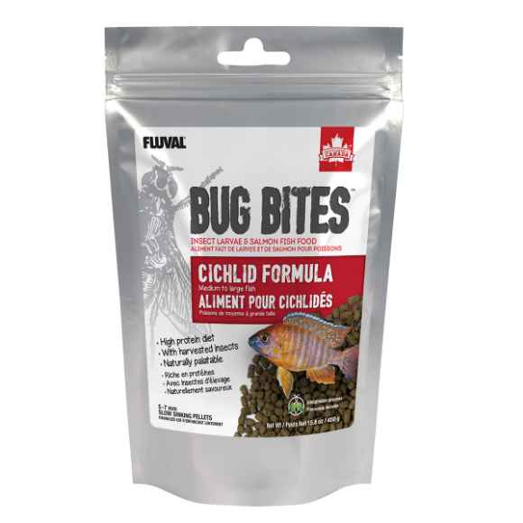 Picture of FLUVAL BUG BITES CICHLID for Medium to Large Fish (A6361) - 450g