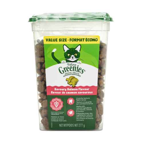 Picture of GREENIE FELINE DENTAL TREAT Savory Salmon - 9.75oz/277g tub(tpu)