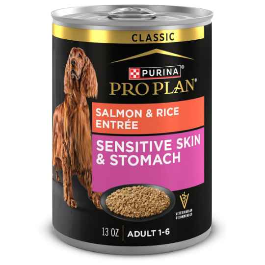 Picture of CANINE PRO PLAN SENSITIVE SKIN & STOMACH SALMON & RICE - 12 x 368gm cans
