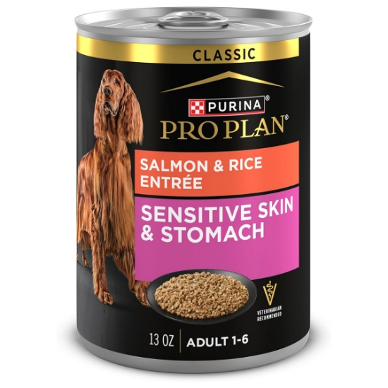 Picture of CANINE PRO PLAN SENSITIVE SKIN & STOMACH SALMON & RICE - 12 x 368gm cans