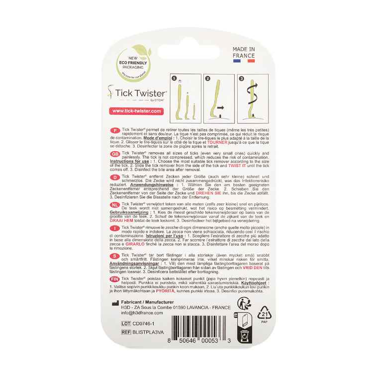 Picture of TICK TWISTER O'TOM BLISTER 3/pk