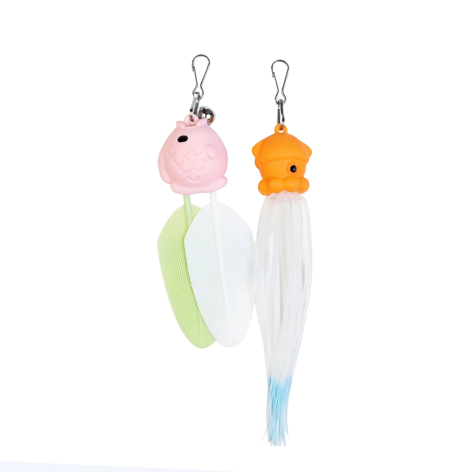Picture of TOY FELINE SILVER PAW SILLIEZ STAR AND FEATHER REFILL - 2/pk