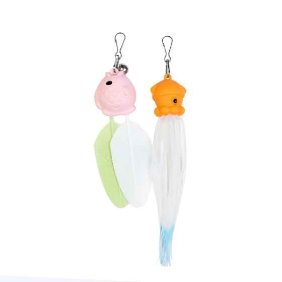 Picture of TOY CAT SILVER PAW SILLIEZ STAR AND FEATHER REFILL - 2/pk