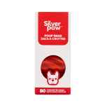 Picture of PET WASTE BAG SILVER PAW HQ LEAK PROOF RED - 9in x 13in 80 / box