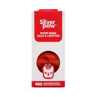 Picture of PET WASTE BAG SILVER PAW HQ LEAK PROOF RED - 9in x 13in 160 / box
