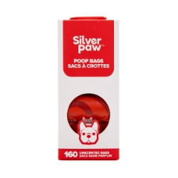 Picture of PET WASTE BAG SILVER PAW HQ LEAK PROOF RED - 9in x 13in 160 / box