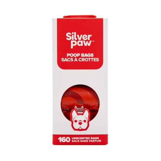 Picture of PET WASTE BAG SILVER PAW HQ LEAK PROOF RED - 9in x 13in 160/box
