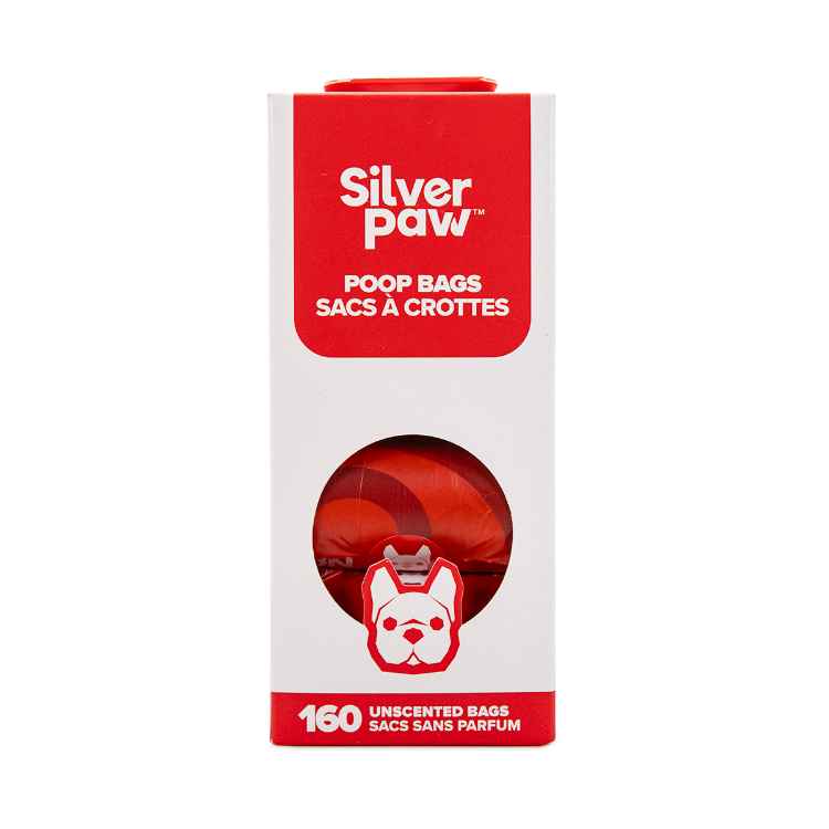 Picture of PET WASTE BAG SILVER PAW HQ LEAK PROOF RED - 9in x 13in 160 / box