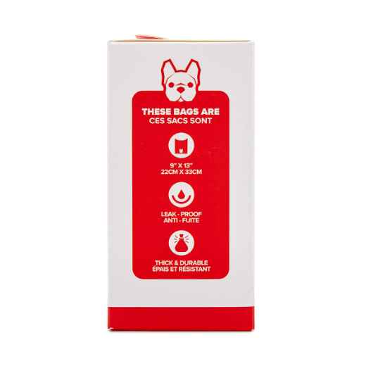 Picture of PET WASTE BAG SILVER PAW HQ LEAK PROOF RED - 9in x 13in 160/box