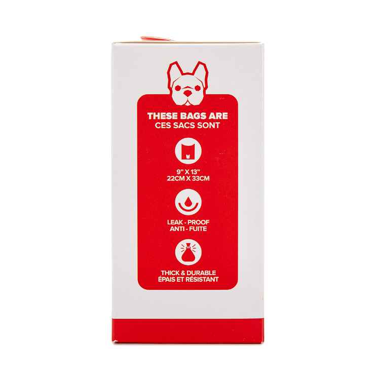 Picture of PET WASTE BAG SILVER PAW HQ LEAK PROOF RED - 9in x 13in 160 / box