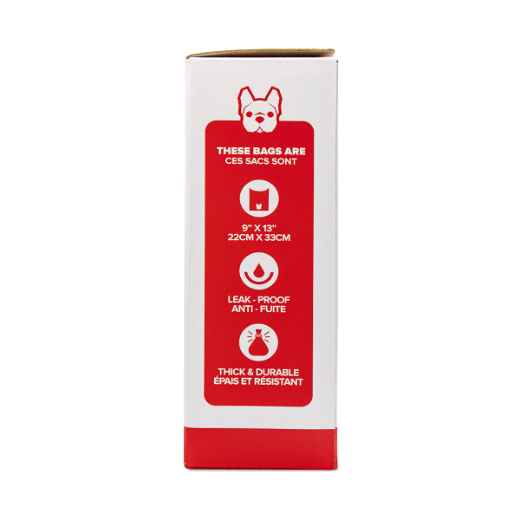 Picture of PET WASTE BAG SILVER PAW HQ LEAK PROOF RED - 9in x 13in 300/box
