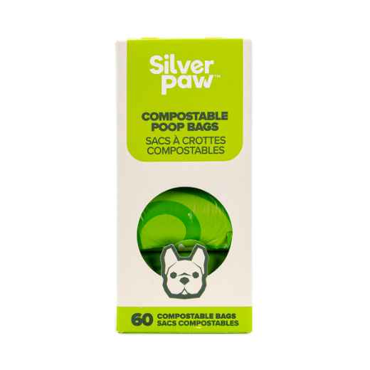 Picture of PET WASTE BAG SILVER PAW COMPOST LEAK PROOF - 9in x 13in 60/box